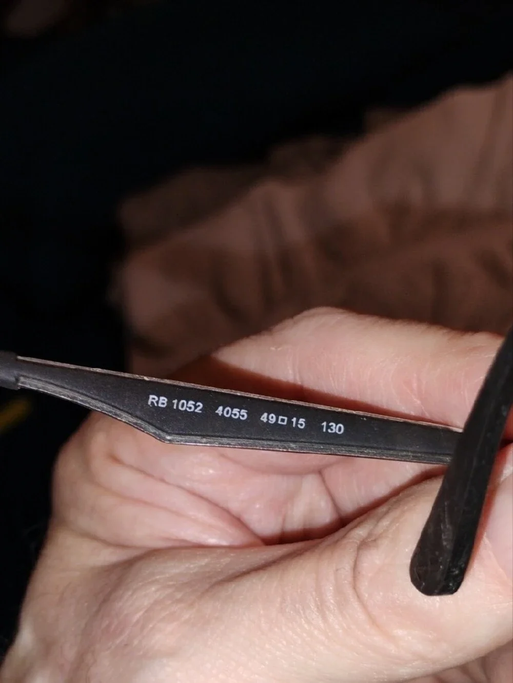 Ray-Ban Matte Black Semi-Rimless Eyeglasses